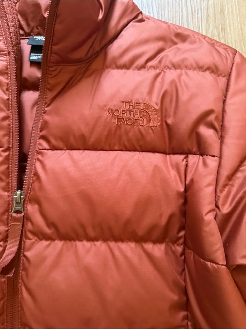 The North Face Men's Brick Red Quilted Puffer Jacket